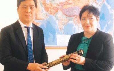 ဆားဘီးယားနိုင်ငံဆိုင်ရာ မြန်မာသံအမတ်ကြီး/သံရုံးယာယီတာဝန်ခံက  ဆားဘီးယား နိုင်ငံခြားရေးဝန်ကြီးဌာန၊  အာရှ၊ ဩစတြေးလျနှင့် ပစိဖိတ်ဒေရေးရာ ဦးစီးဌာန အကြီးအကဲအား သွားရောက်တွေ့ဆုံ