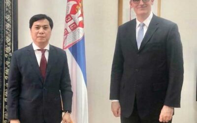 ဆားဘီးယားနိုင်ငံဆိုင်ရာ မြန်မာသံအမတ်ကြီး/သံရုံးယာယီတာဝန်ခံက ဆားဘီးယားနိုင်ငံခြားရေး ဝန်ကြီးဌာန၊  သံတမန်ရေးရာဦးစီးဌာန အကြီးအကဲအား သွားရောက်တွေ့ဆုံ